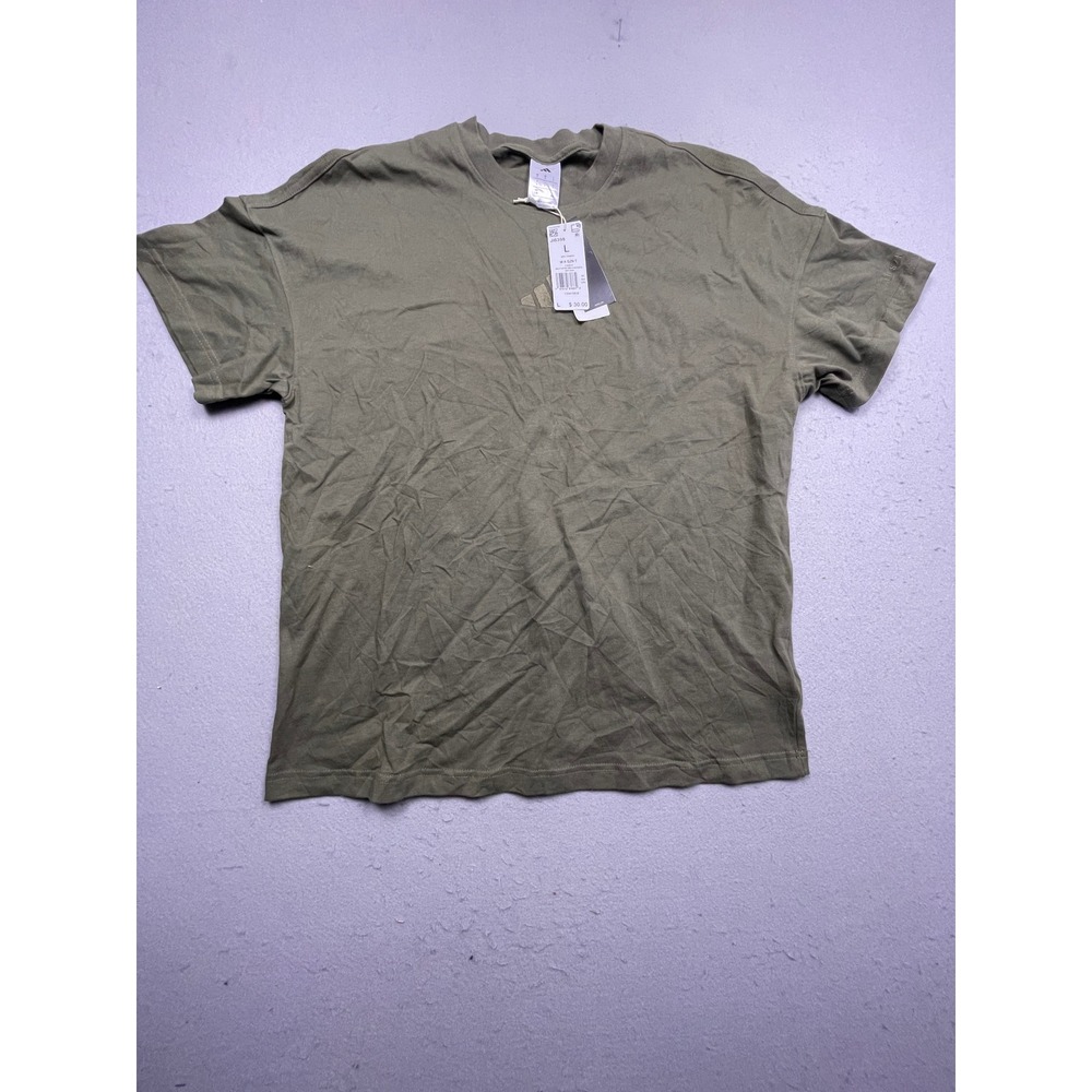Adidas M SZN T Cotton Olive Strata Large Mens